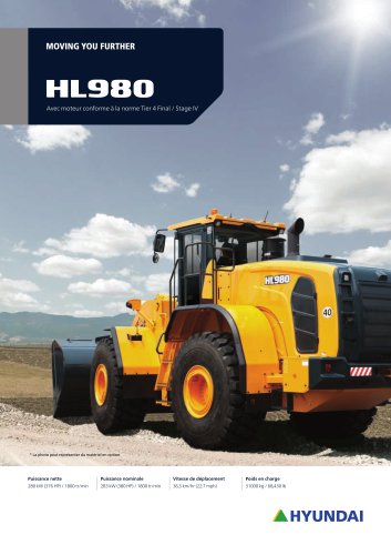 HL980 Avec moteur conforme à la norme Tier 4 Final / Stage IV