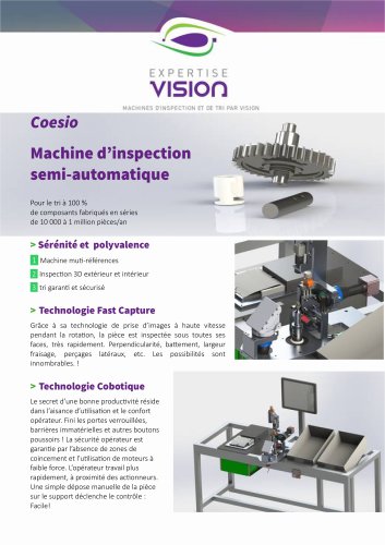 Coesio_Machine d'inspection et de tri pas vision