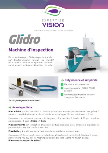 Glidro_Machine d'inspection