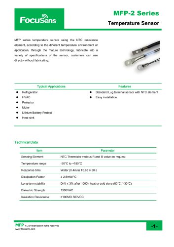 MFP-2 Series Temperature Sensor