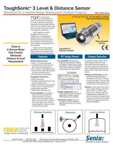 ToughSonic 3 Data Sheet