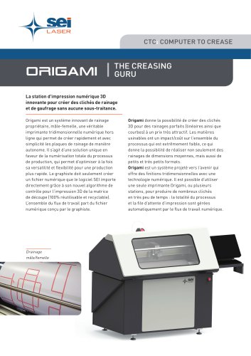 Origami - technical sheet