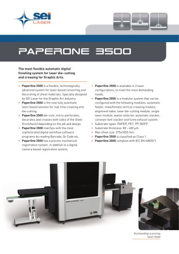 PaperOne 3500 - technical sheet