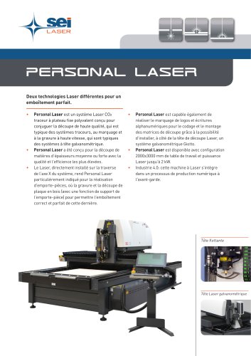 Personal Laser - technical sheet