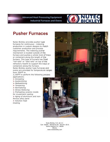 Pusher Furnaces