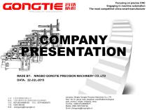 GONGTIE Precise CNC lathes data sheet