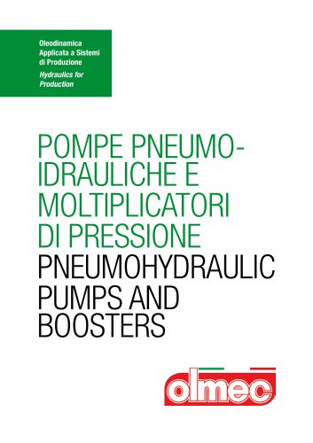 Catalog - Pneumohydraulic Pumps And Booster