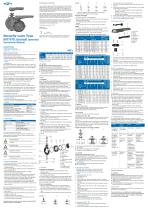 Butterfly valve Type  567/578, manual operated  Instruction Manual