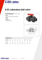 Laboratory ball valve