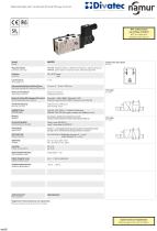 Solenoid valve with combined 5/2 and 3/2 way function