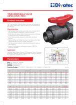 TRUE UNION BALL VALVE (UPVC CPVC PPH)