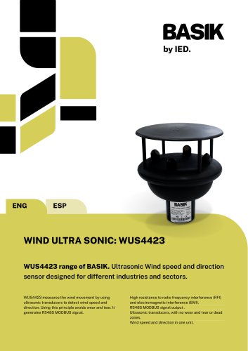 Wind Ultrasonic Sensor WUS