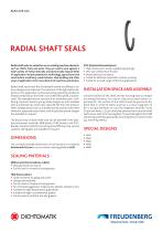 RADIAL SHAFT SEALS