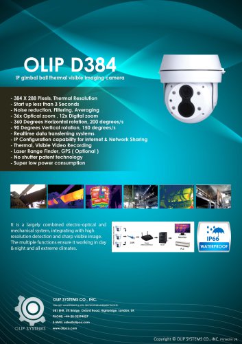 OLIP D384 Online Infrared Thermogeraphy Camera