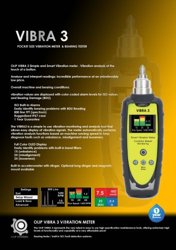 OLIP Vibra 3 Pocket Vibrometer