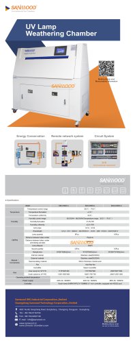 ENVIRONMENTAL TEST CHAMBER / UV LIGHT AGING / STAINLESS STEEL / AUTOMATIC SM-UV600-C