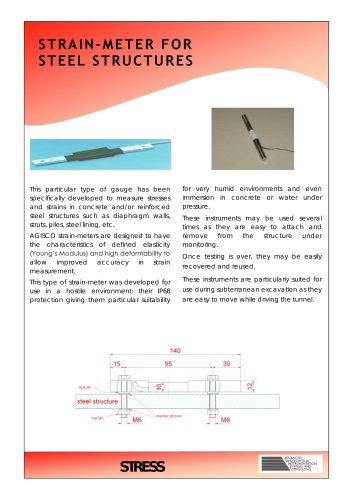 STRAIN-METER FOR STEEL STRUCTURES