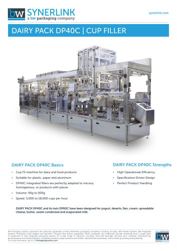 DAIRY PACK DP40C | CUP FILLER