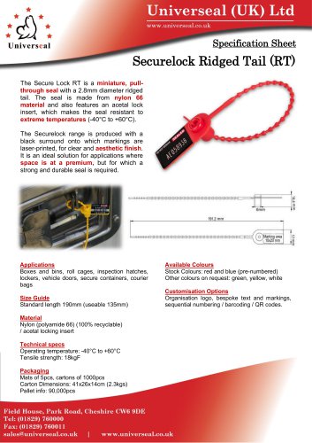 Securelock Ridged Tail (RT)