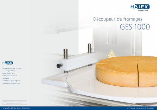 Découpeur de fromages GES 1000