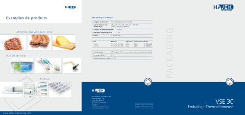 Emballage Thermoformeuse VSE30