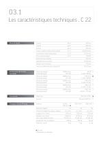 Caractéristiques techniques C 22 - 3