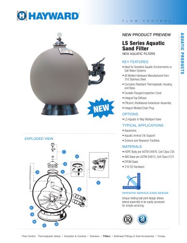 NPP0914B - LS Series Aquatic Sand Filters