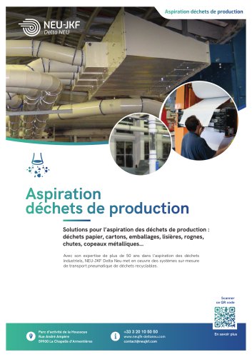 Aspiration déchets de production