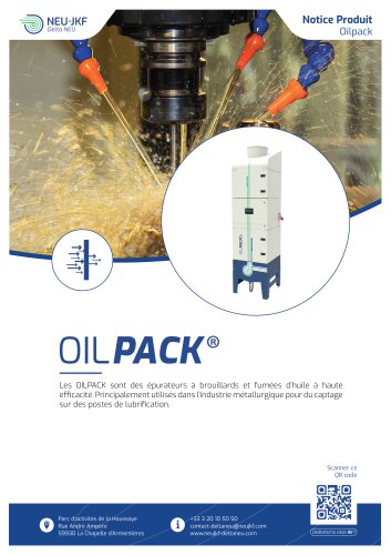 OILPACK - Filtration brouillards d'huile et fluides de coupes