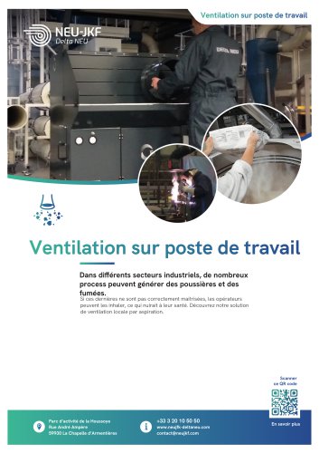 Ventilation et Aspiration sur poste de travail