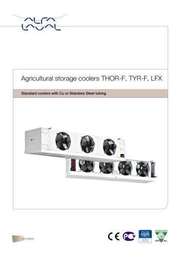 Agricultural storage coolers THOR-F, TYR-F, LFX