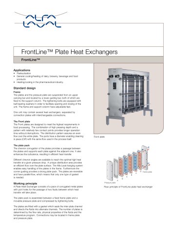  FrontLine Plate Heat Exchanger  