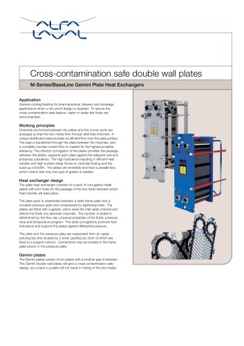 M-Series- BaseLine Gemini Plate Heat Exchanger 