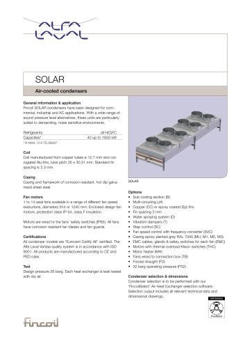 Solar - Air-cooled condensers 