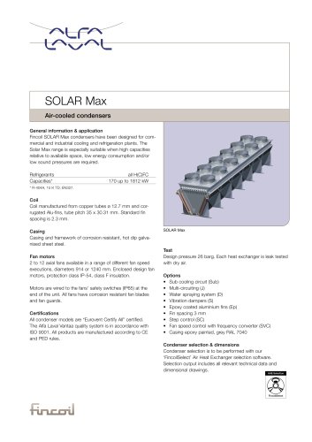 Solar Max - Air-cooled condensers 