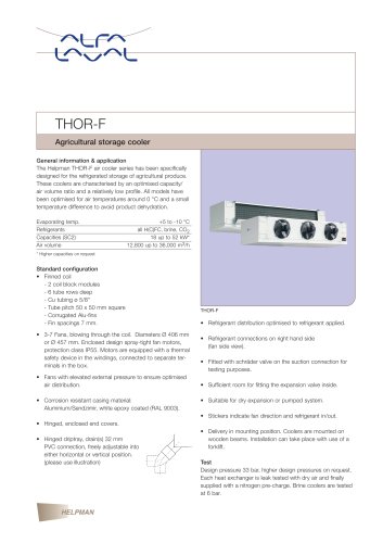 THOR-F - Agricultural storage cooler 