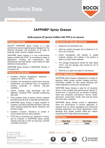 SAPPHIRE Spray Grease