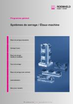 Programme général Systèmes de serrage/Étaux-machine - 1