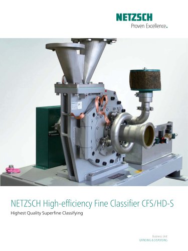 NETZSCH High-efficiency Fine Classifier CFS/HD-S