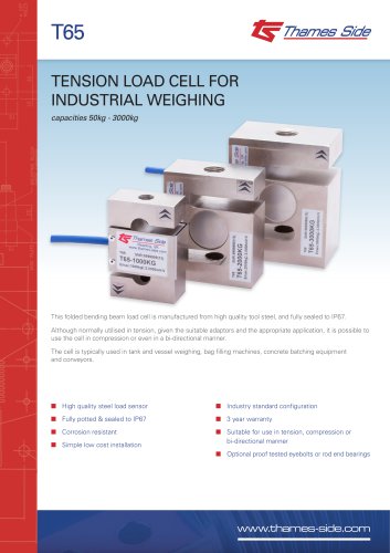 T65 Load cell Data sheet