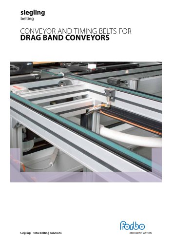 Conveyor and Timing Belts – for Drag Band Conveyors