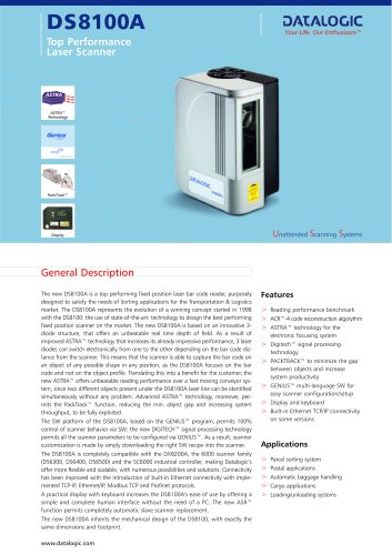 DS8100A Laser Scanner