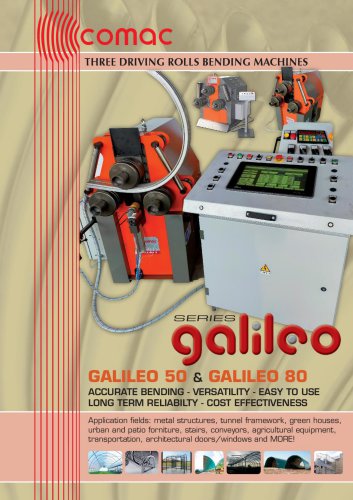 GALILEO SERIES profile and tube bending rolls machine