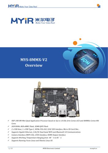 MYS-8MMX-V2 Overview