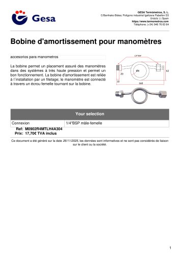 Bobine d'amortissement