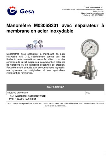 M0306S301 series