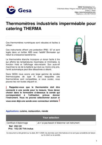 THERMA series