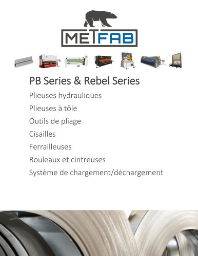 Catalogue Équipements Metfab