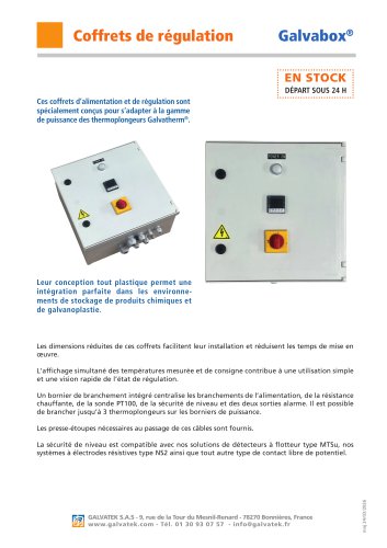 coffret de régulation
