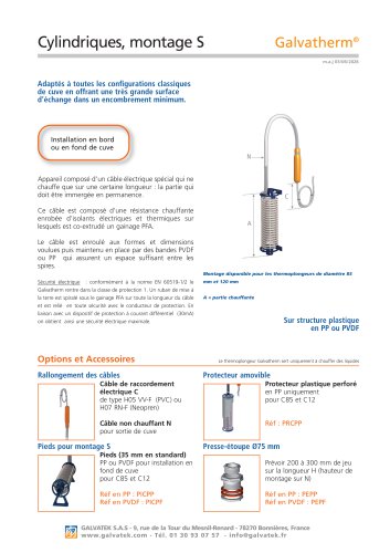 Cylindriques, montage S